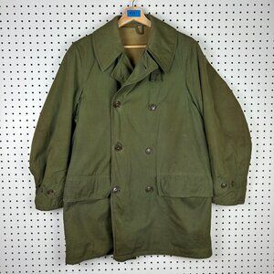 1940s US Army Jacket Size 36 WWII era Army Green Mackinaw Field Trench Vietnam